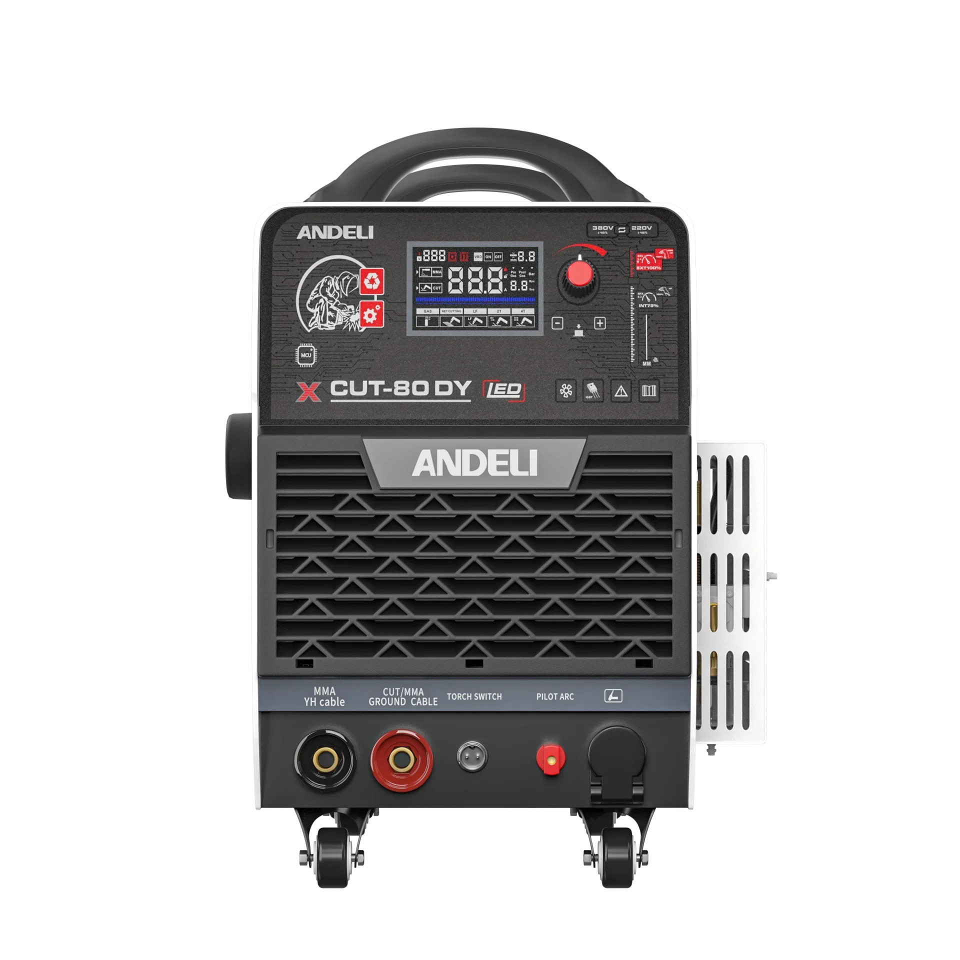 ANDELI Industrial Arc Plasma Cutting Machine OEM/ODM New Arrival Built-In Air Compressor MMA & HF Plasma Cutter Inverter 380V