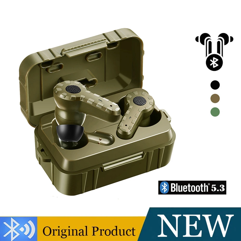 

Tactical Bluetooth Headset Active Shooting Earmuffs Electronic Bluetooth Earplugs shooting range headphones(Replaceable M20T)