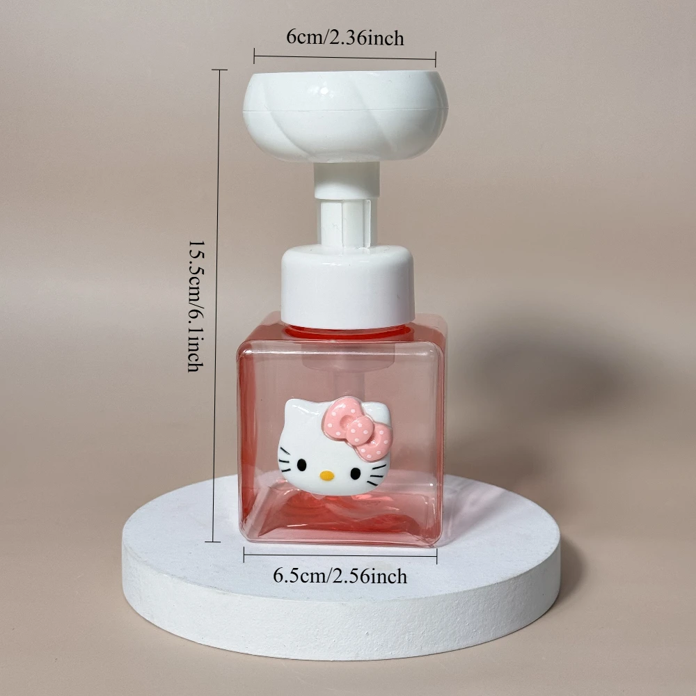 Sanrio Leuke Hello Kitty Bloem Zeepdispenser Schuimpompfles Plastic Hervulbare Container voor Cosmetische Gezichtsreiniger Shampoo