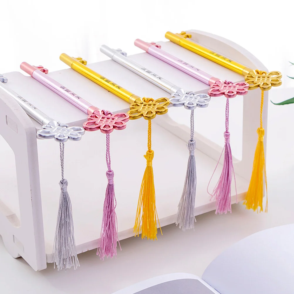 

12 Pcs Stationery Supplies Office Thin Pen Black Pens Chinese Knot Gel Ink Work