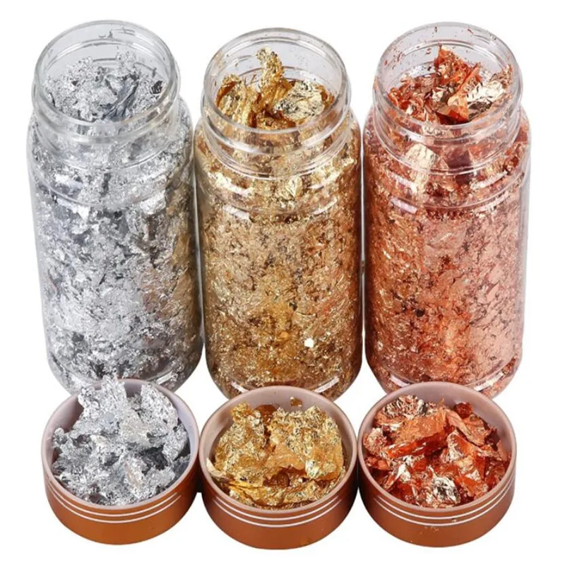 

1 набор из 3-х цветных листов из настоящей золотой фольги Sabin, 3 грамма, 24-каратное золото, декоративная тарелка, инструмент для украшения тортов в стиле кухарского искусства.