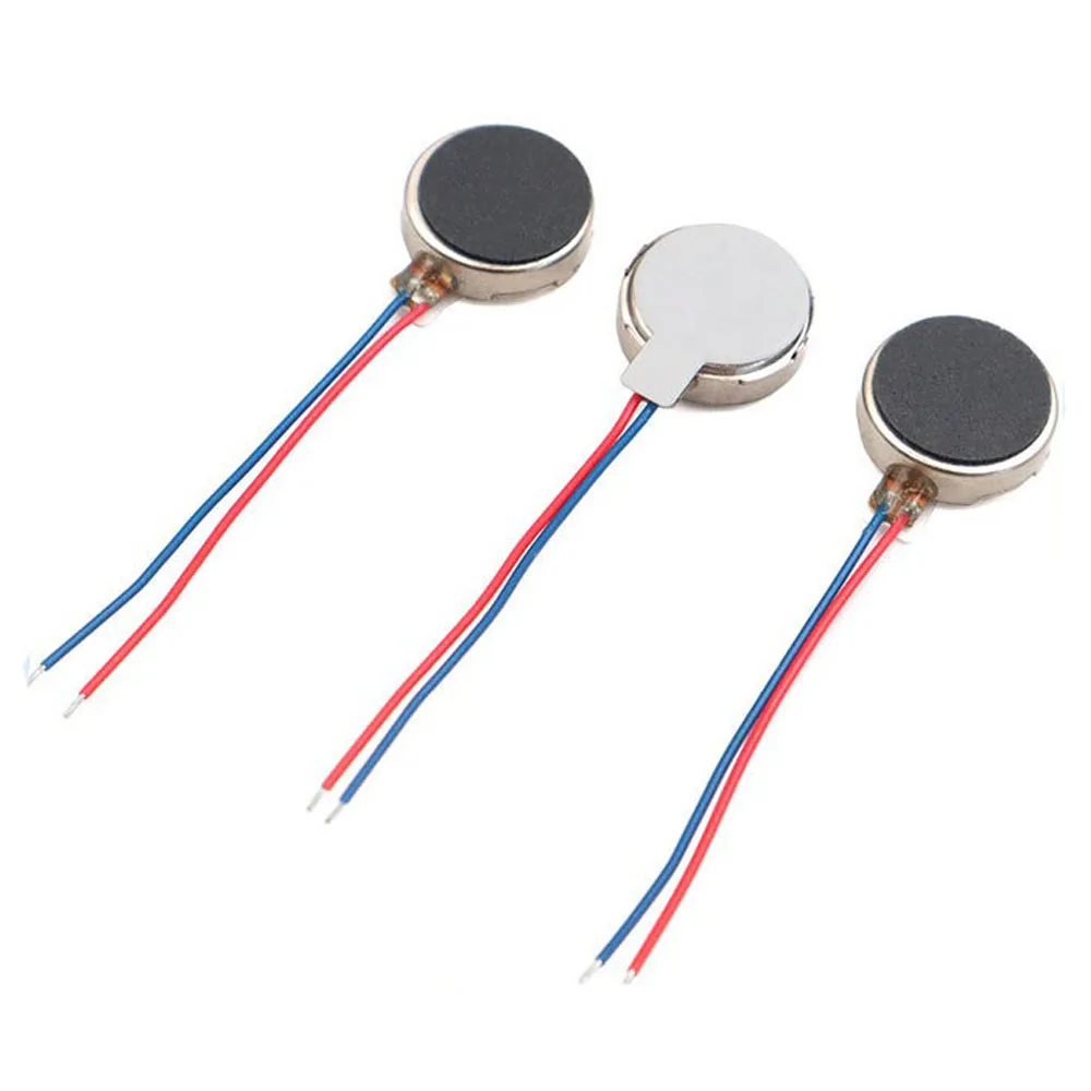 5pcs 1027 Micro Vibration Motor 10*2.7MM DC 3V Flat Coin Button-Type Micro DC Vibrating Motor for Mobile Cell Phone Pager Tablet