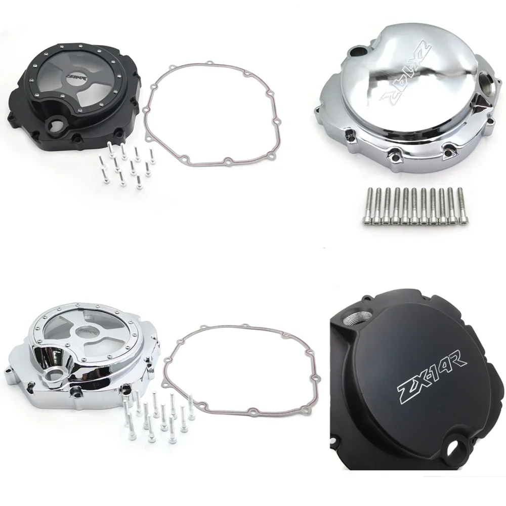 

Engine Clutch Cover See Through for Kawasaki ZX14R ZZR1400 2006-2022 2019 2020 2021 Right Aftermarket Motorcycle Parts