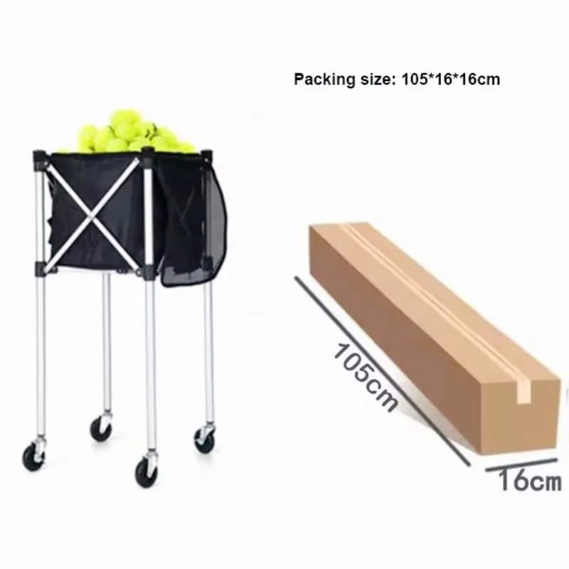 عالية الجودة رخيصة بأسعار معقولة متعددة الوظائف قابلة للطي عربة التنس المحمولة سلة عربة المدرب