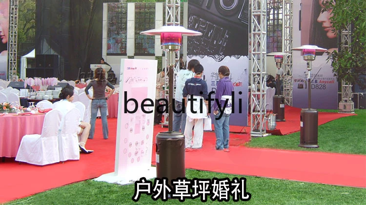 Outdoor Commercial Gas Heater Umbrella Stainless Steel LPG Natural Gas Lamp Heating Furnace