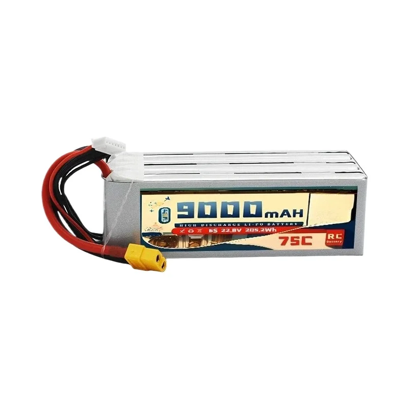 22.8V 9000mAh For 6S 75C Remote Control Helicopter FPV Drone RC Model Lithium Battery