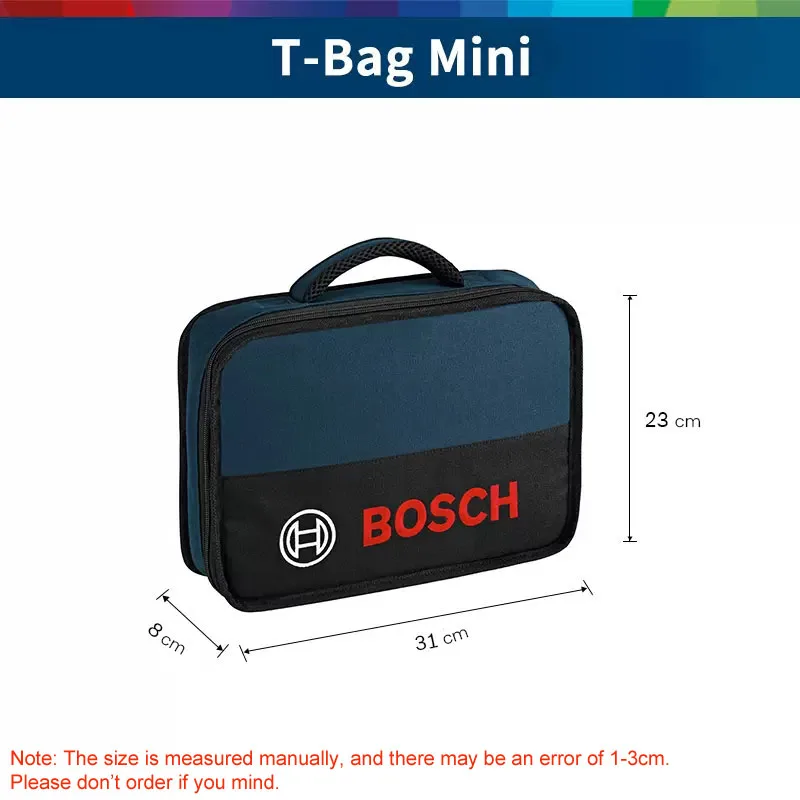 

Сумка-органайзер для хранения Bosch T Bagmini, рабочая сумка, холщовая водонепроницаемая сумка для электрика, столяра, работы