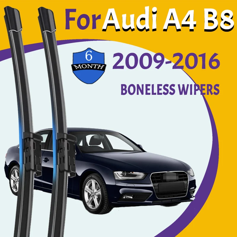 

Wiper Blades For Audi A4 B8 2009-2016 Front Windshield Clean Window Windscreen Auto Parts Car Rain Brushes 24''+20''