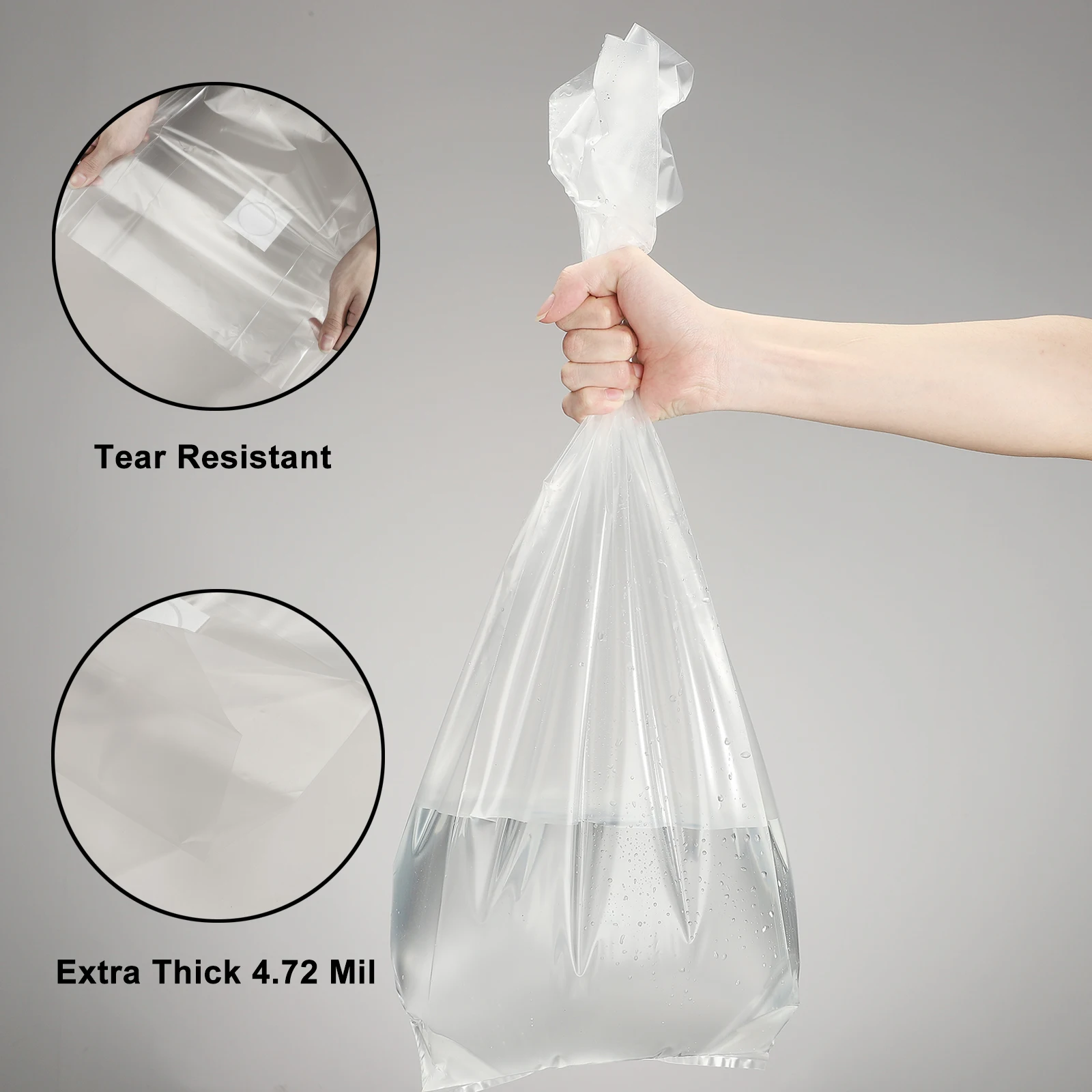 Mushroom Planting Bag Garden 32×65cm Breathable Tear Resistant PE 10pcs White High Temp Stand Up Autoclave Bags