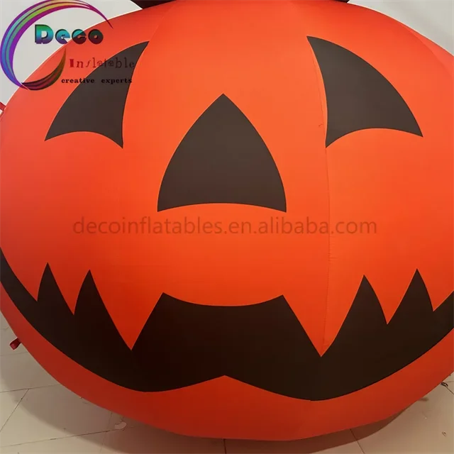 European new design 3 meters high polyester fabric inflatable pumpkin for Halloween