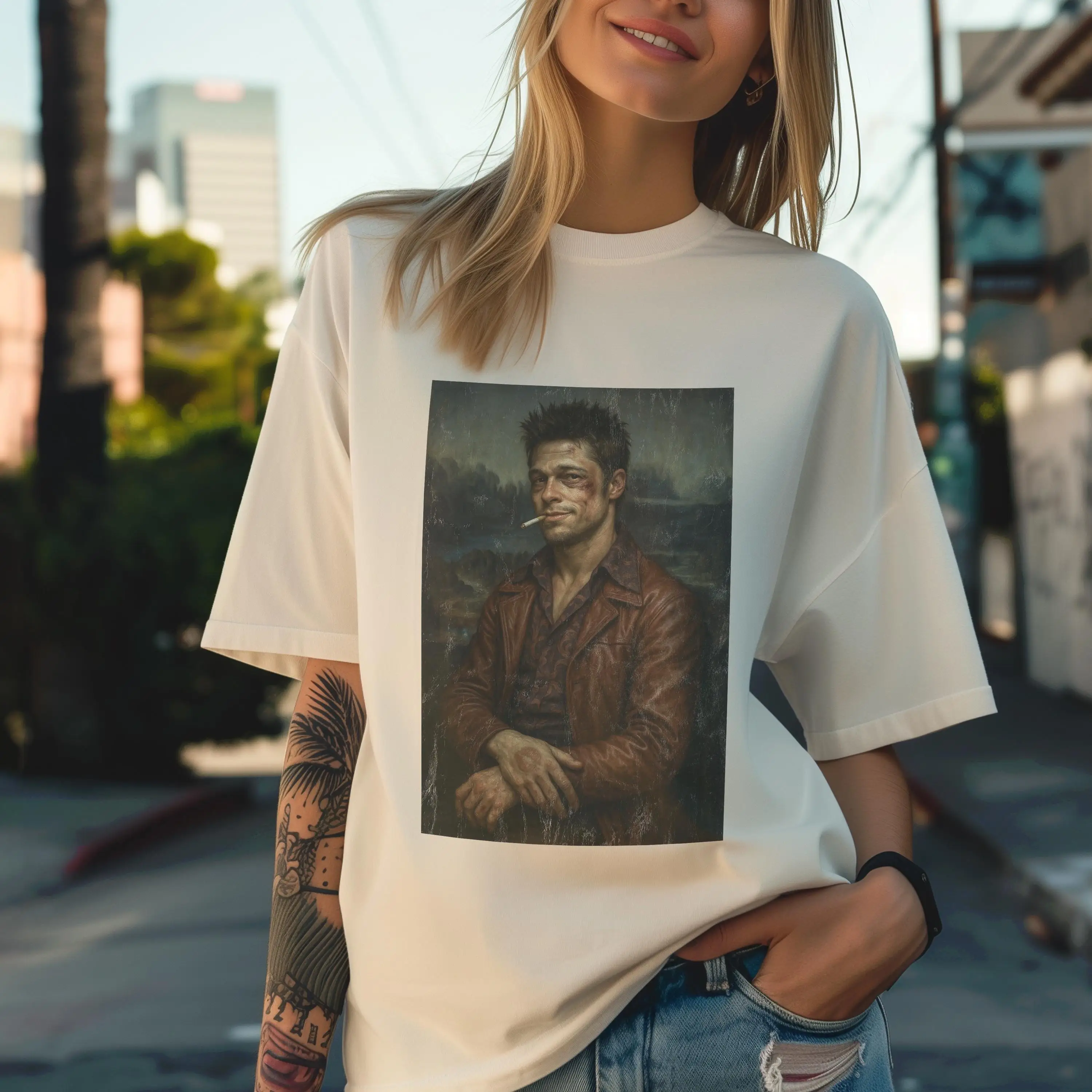 Fight Club Printed T-shirt Women and Men Retro Trendy Cool Top Spring/Summer Loose Short Sleeve Unisex T-shirt