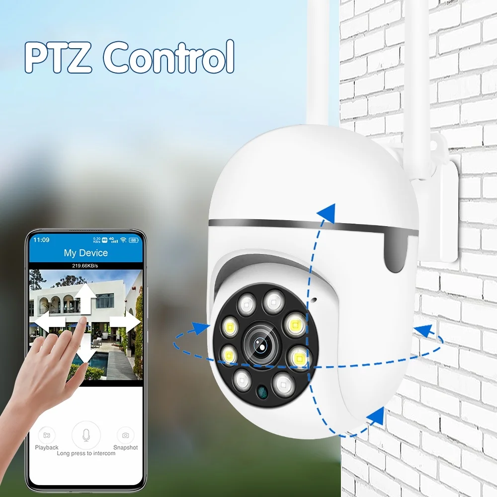 LLSEE outdoor wireless camera, 3MP device, waterproof, 360, automatic tracking, humanoid, 5G, WiFi, PTZ  camara vigilancia wifi