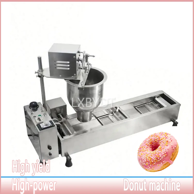 Full Automatic Commercial Industrial Doughnut Making Machine Deep Fried Bread Machine