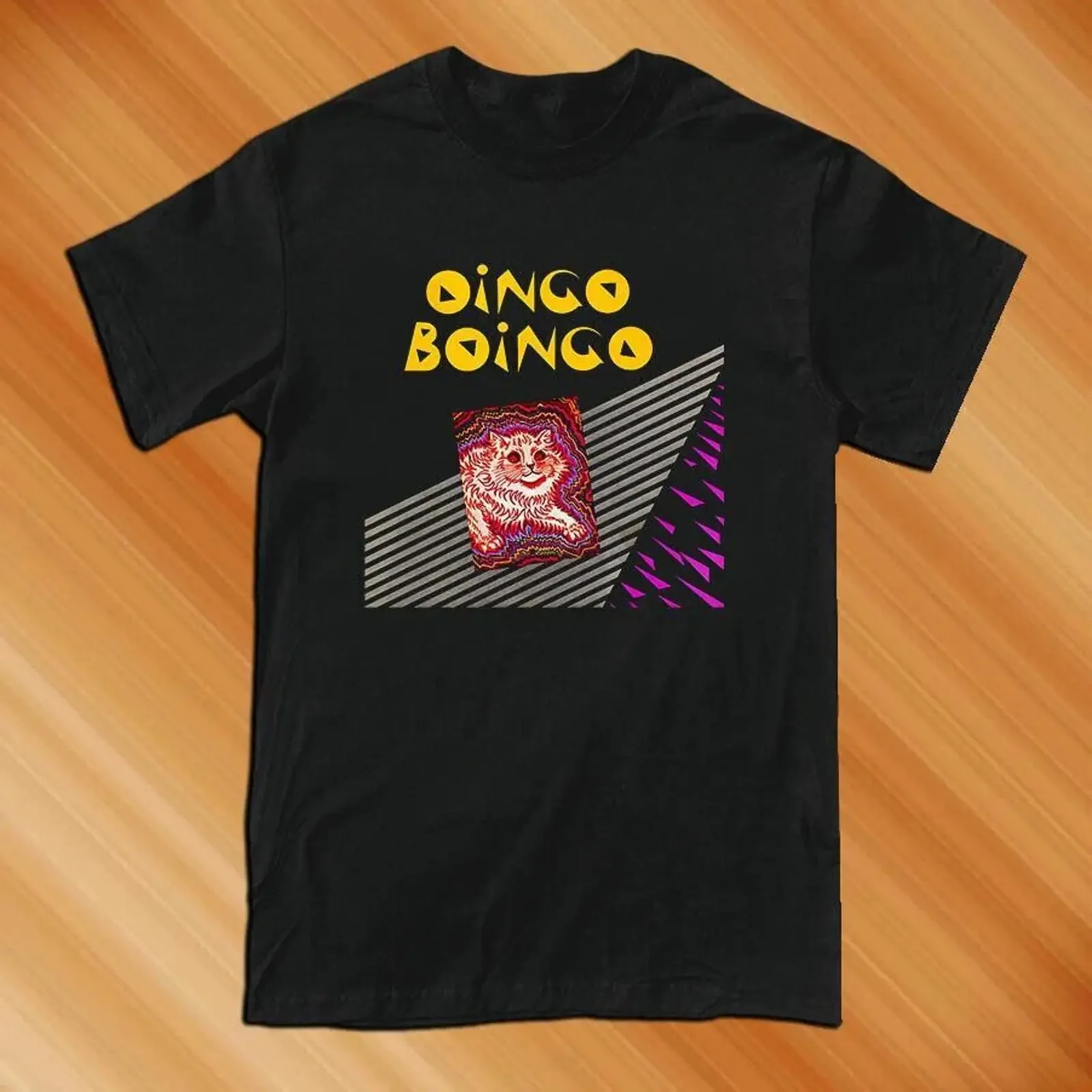 Oingo Boingo Rock Metal Band Mens T shirt Size S 5XL vintage Washed designer clothes Breathable fashion Stylish Stretched