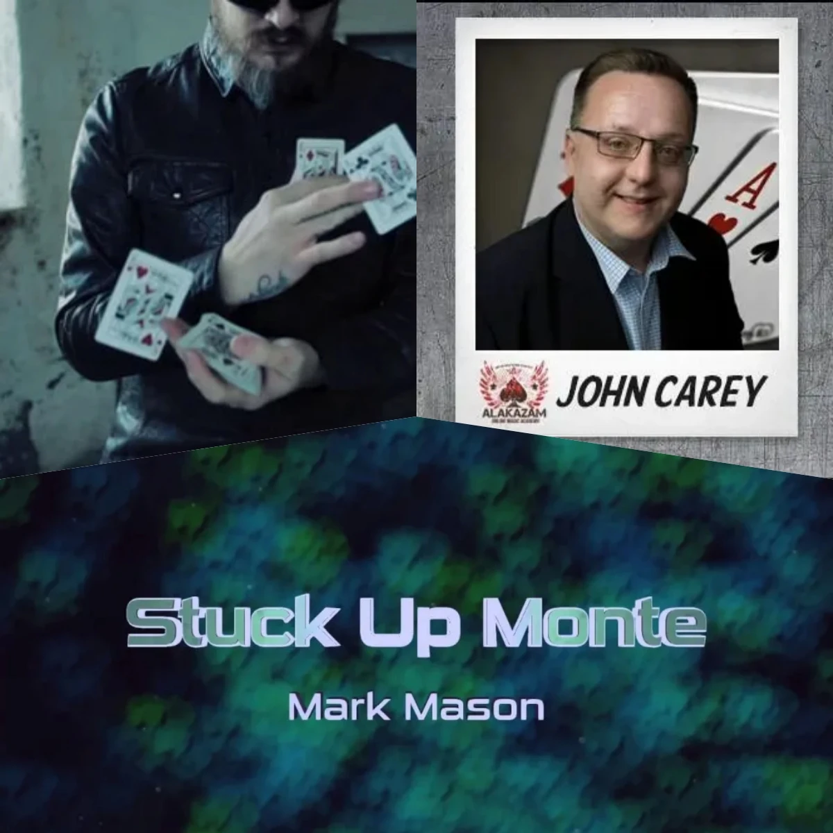 

StoneMason Cowboys by Daniel Madison，Streamlined Commercial Card Magic by John Carey，Stuck Up Monte by Mark Mason-magic tricks