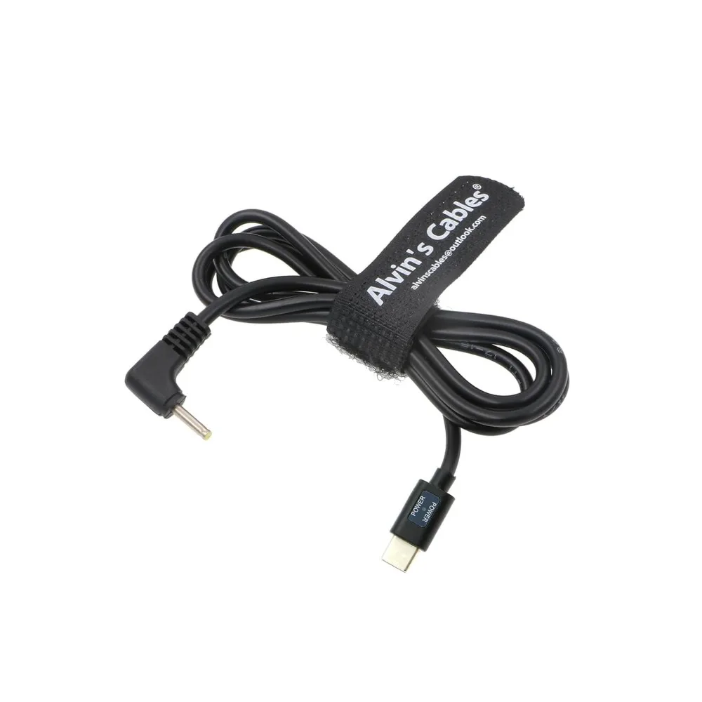 Alvin's Cables BMPCC DC 2.5 * 0.7mm Right Angle to USB-C Type-C PD Power Cable for Blackmagic Design Pocket Cinema Camera