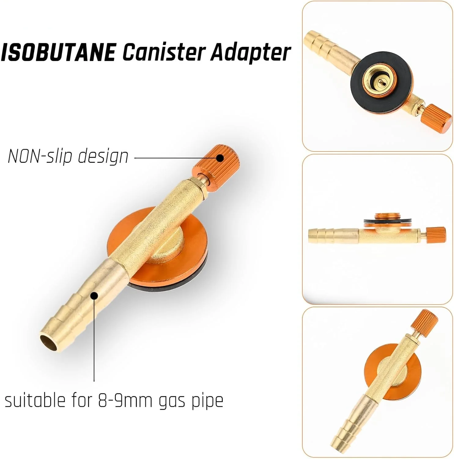 2 قطعة موقد للتخييم علبة الوقود الغاز محول مجموعة علبة عبوة محول ث/MSF-1a و EN417 صمام ليندال 8 مللي متر منفذ بارب #2