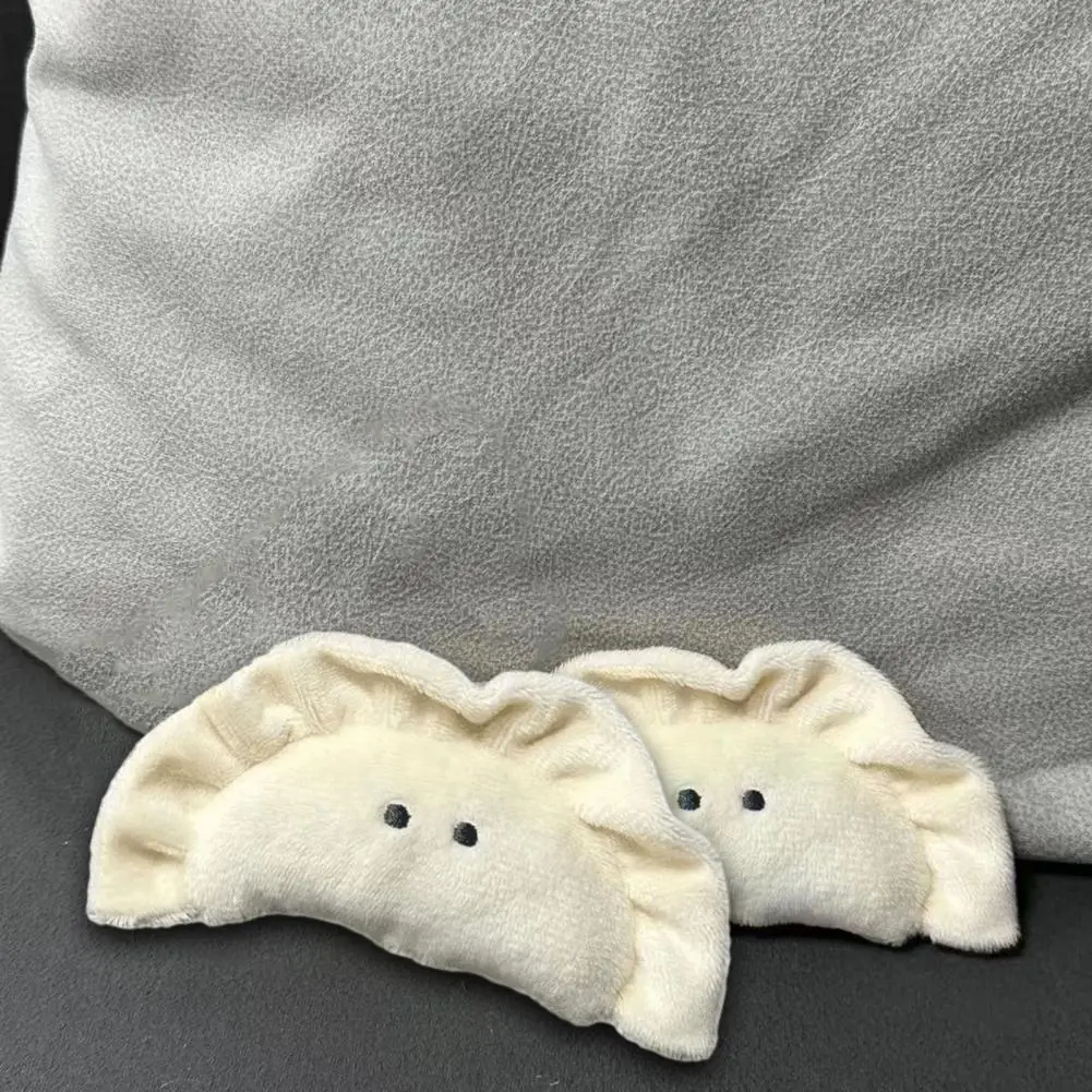 Dumpling Pendant Backpack Decoration Keychain Soft Cotton Stuffed Cartoon Chinese Food Doll Keyring Charm Hanging Plush Gift