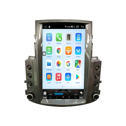 렉서스 LX570 LX 570 2007-2015 안드로이드 14 테슬라 스타일 카 오디오 카 GPS 네비게이션 카 멀티미디어 스테레오 애플 카플레이