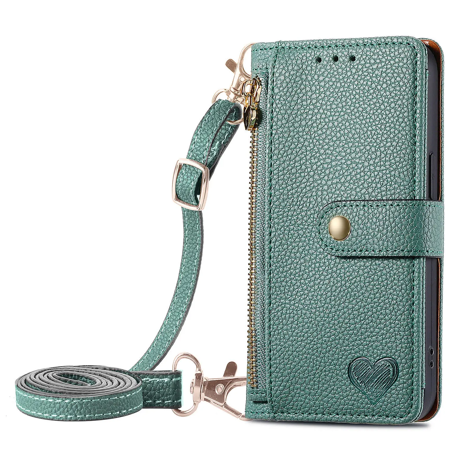 Crossbody Rits Portemonnee Kaart Solt Lederen Hoesje Voor Iphone 14 Pro Max 15 11 12 13 X Xs Xr 7 8 Plus Rfid Riem Lanyard Portemonnee Hoes