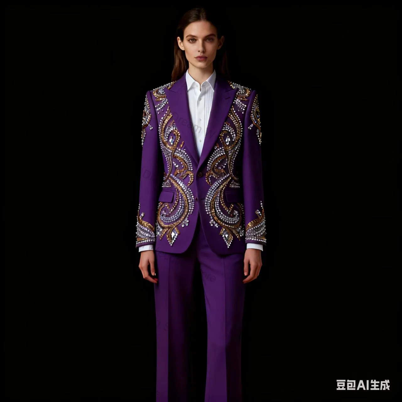 Conjunto de pantalones de traje rosa para mujer, chaqueta + Pantalones de 2 uds., chaqueta Formal de oficina con cristales de lujo para mujer, abrigo personalizado para invitados, boda y graduación