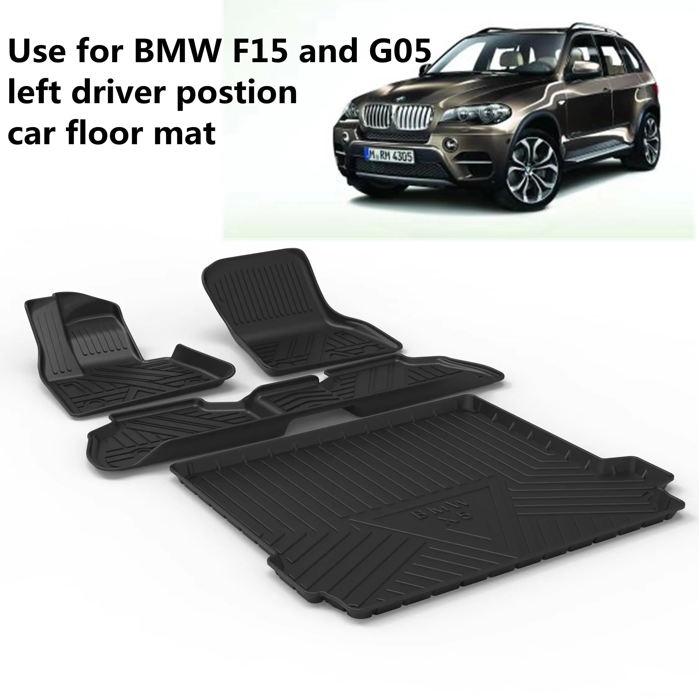 

Use for BMW F15 G05 X5 car carpet All-Weather RHD car Floor Mat Trim to Fit For BMW X5 G05 F15 waterproof trunk mat X5 floor mat