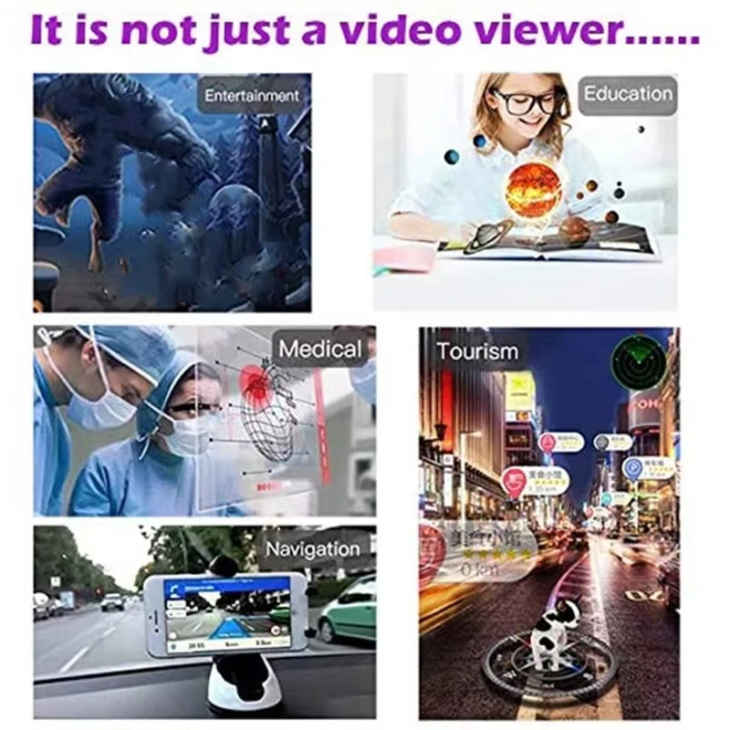 AR Box Holographic Effects Augmented Reality Glasses Smart Helmet 3D Virtual Reality with Control Handle Virtual Reality