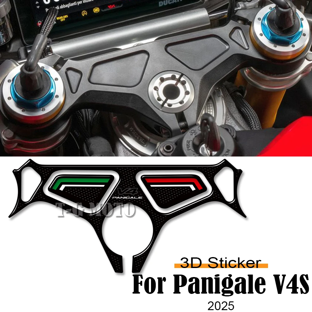 

For Ducati Panigale V4 S V4S 2025 Motorcycle Accessories 3D Gel Tank Pad Protector Stickers Paint Protection Decal Kit
