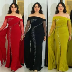 Customized Prom Dress Evening Saudi Arabia Strapless Asymmetrical Column Floor Length Skirts Tulle Bespoke Occasion Dresses Dear