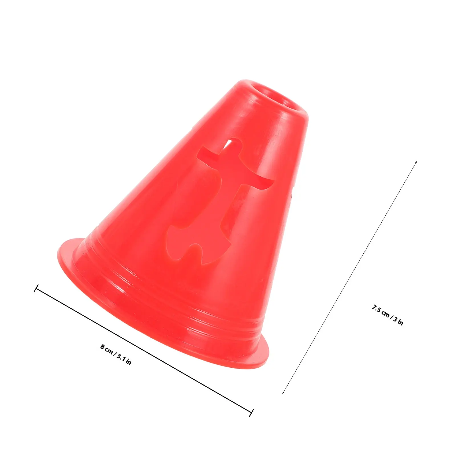 10Pcs Colorful Cones Bright Marked Agility Cones for Sports Training Soccer Football Drills Roller Skating Exercise Markers