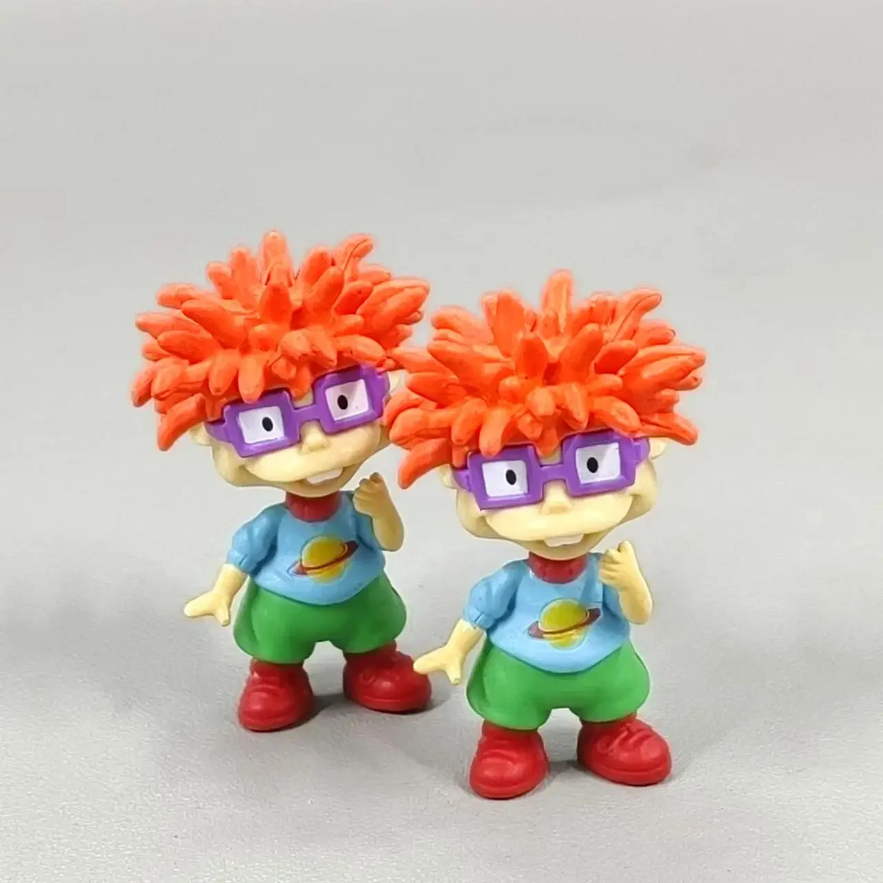 Anime Kawaii Rugrats Naughty Little Soldier Red Hair Bucktooth  Child Figure Toy