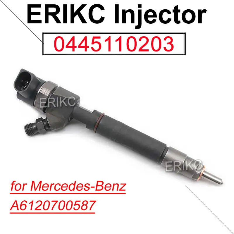 0445110203 Diesel Fuel Injector A6120700587 Common Rail Inyector Nozzle 0986435047 0986435055 for Bosch Mercedes-Benz 0445110204