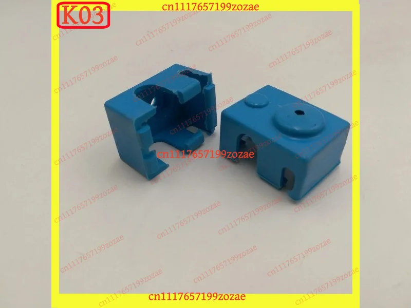 k03 E3D Aluminum Block High‑Temperature Resistant Silicone Sleeve PT100 Version for 3D Printer Accessories