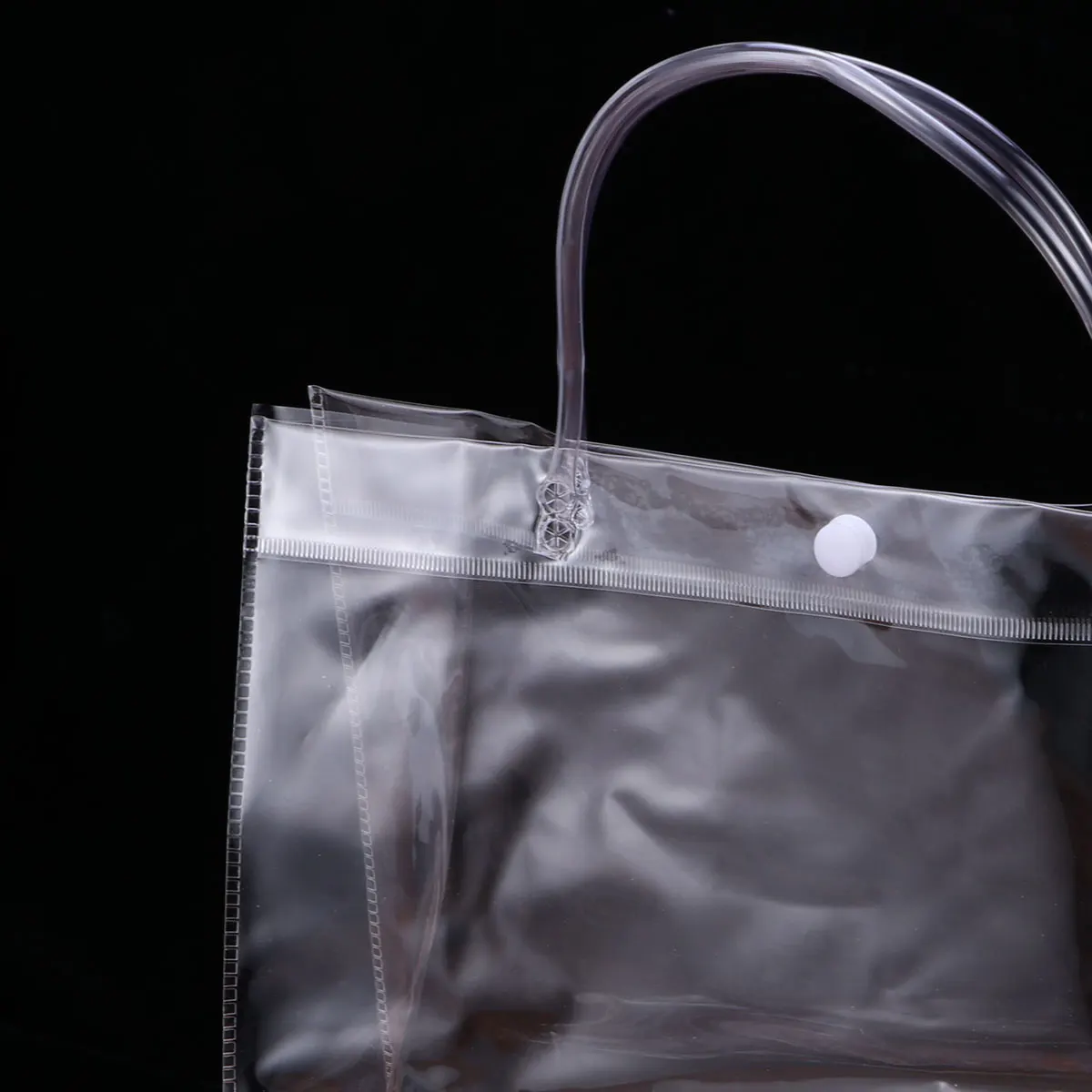 

Transparent Plastic PVC Ice Bag Portable Tote Bag Gift Bag Birthday Party Decoration Wedding Favor Square Style