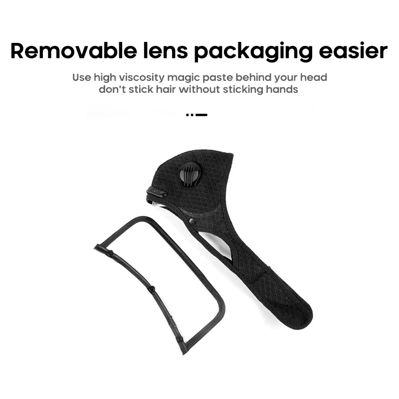 Winter Radfahren Anti-Fog Aktivkohle Maske Staubdicht Winddicht Warme Fahrrad Maske Mountainbike Mit Luft Ventil Staub Maske – Detail 3