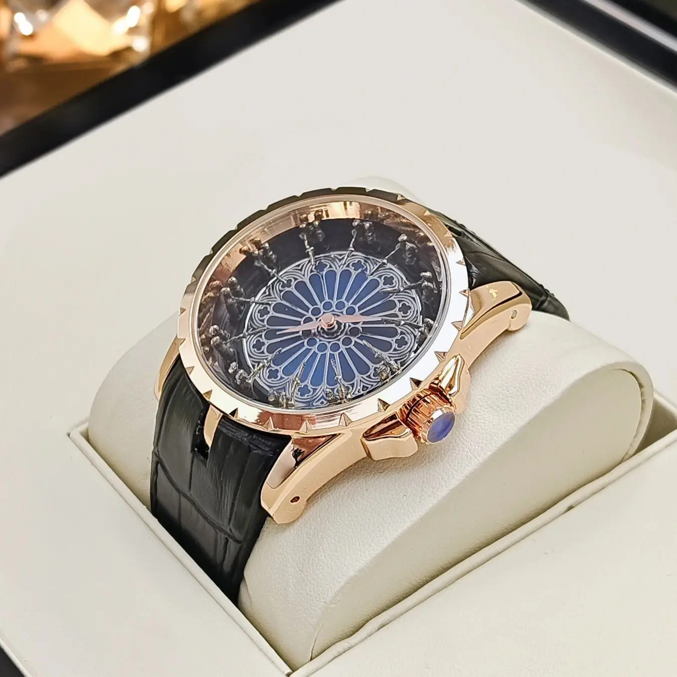 High-End Luxurious and Elegant Men's Watch, Light Luxury Twelve Knights of the Round Table Watch, Men's Wormhole Concept Watch, Men's Watch with Zodiac Design, Niche Brand Men's Watch, Casual Style Fashion Accessory, Top Choice for Gift-Giving, Branded Luxury Watch