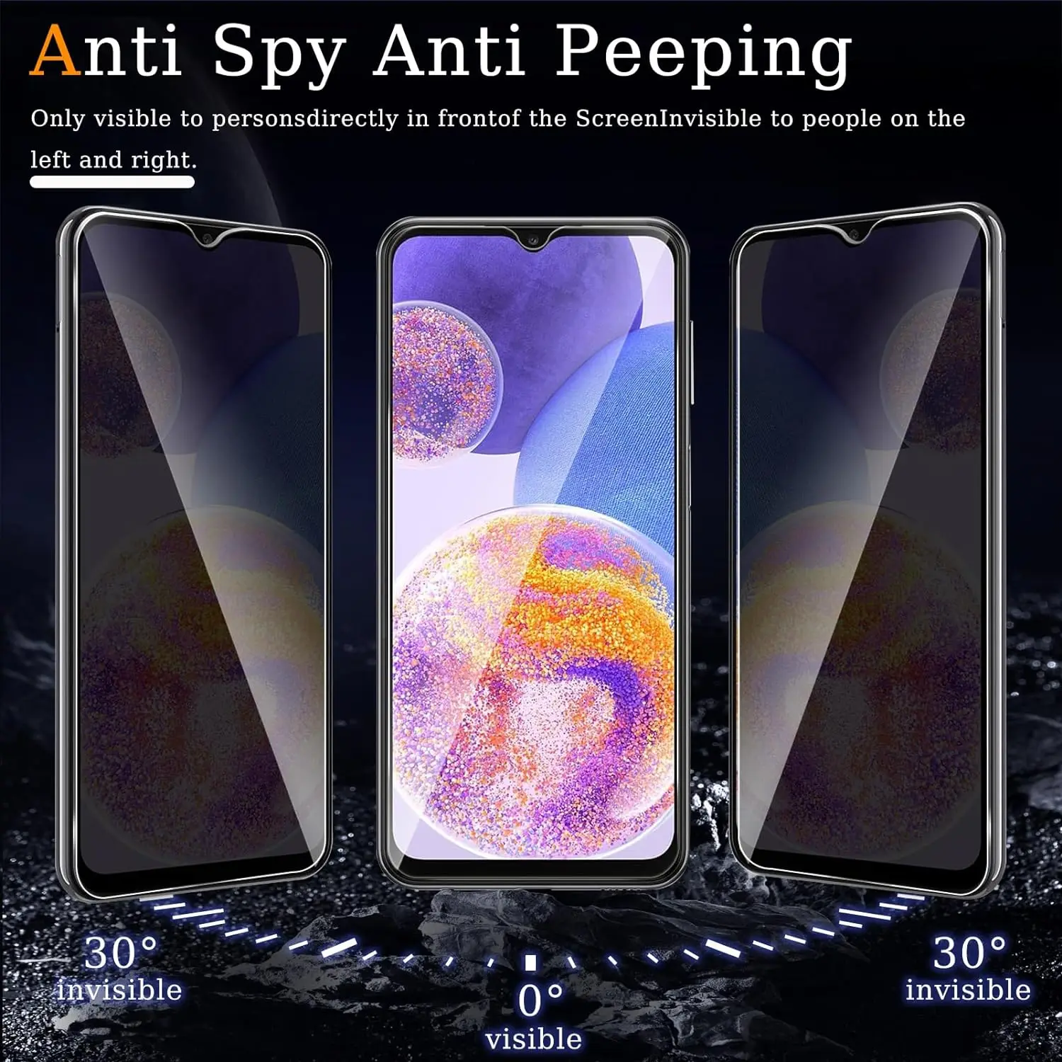 Voor Cubot X70 Privacy Membraan Anti Spy Screen Protector Privacy Glasfolie