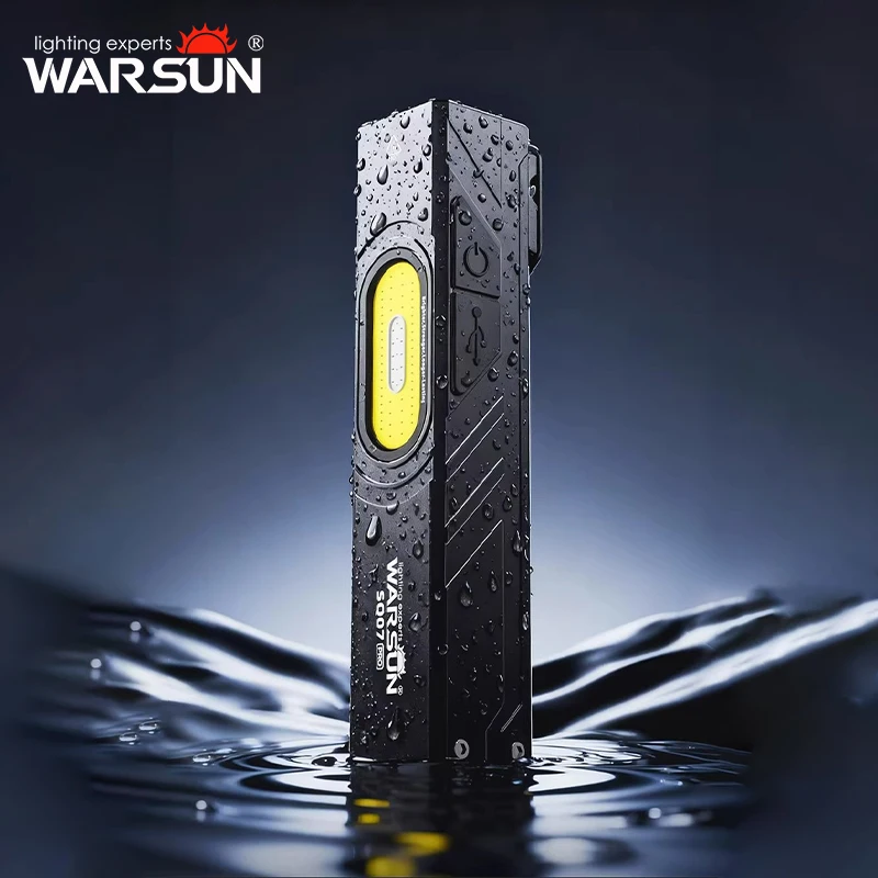 WARSUN SQ07 PRO Torch LED Portable High-Brightness Flashlight Aluminum Alloy Waterproof Magnetic Multifunctional Light Fishing