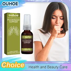 Lung Detox Herbal Cleanser Spray Fresh Breath Relieve Dry Itching Expectoration Cough Inflammation Improve Body Pain Spray 30ml