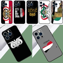 Yemen Coat of Arms Flag Phone Case For iPhone 15 14 Pro 11 12 13 Pro Max XS XR X 7 8 Plus 12 13 Mini Back Cover