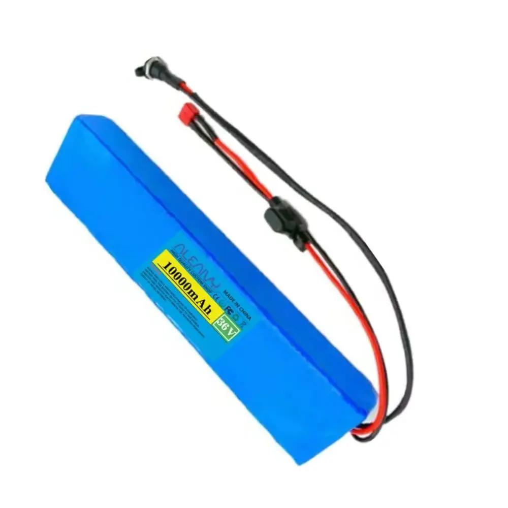 

36V 10Ah 18650 Lithium Battery Pack 10S3P High Power 500W with Built-in 30A BMS Fuse Device +42V 2A Charger for Electric Vehicl.