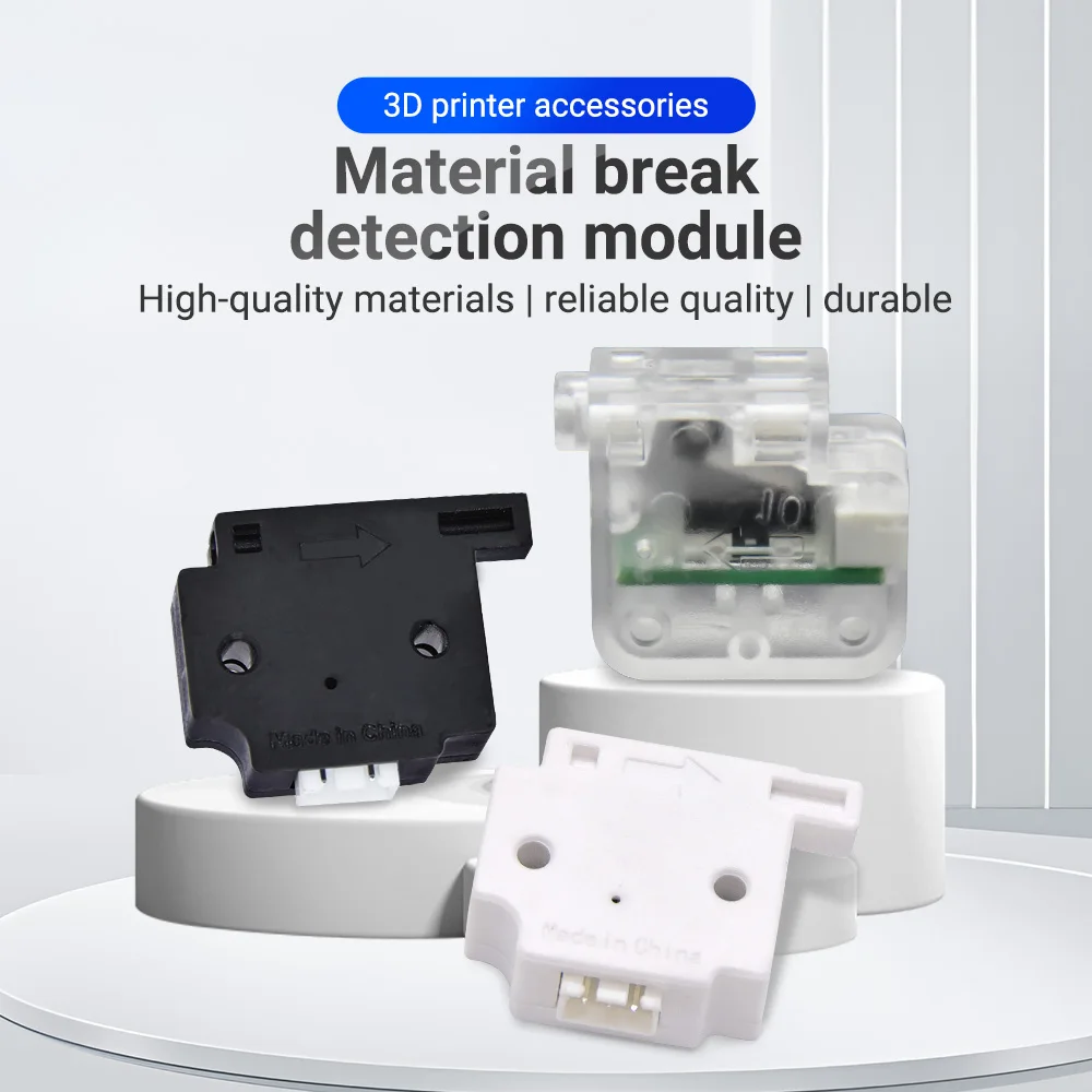 

3D Printer Filament Break Detection Module Material Runout Detector with 1m Cable Runout Sensor For Ender3 CR10 3D Printer Parts