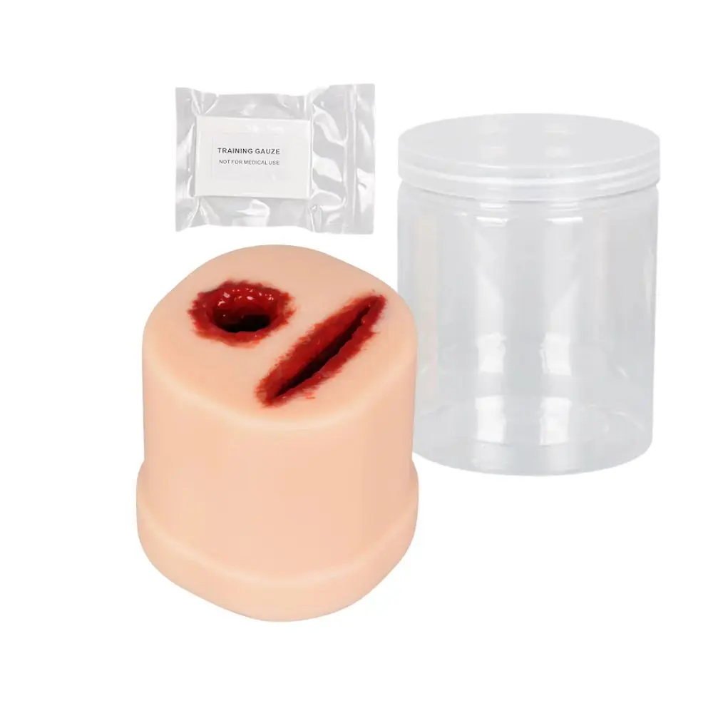 Ultrassist Bullet & Laceration Wound Packing Simulator 2-in-1 Compact Bleed Control Trainer for Medical Aid Hemostasis Education