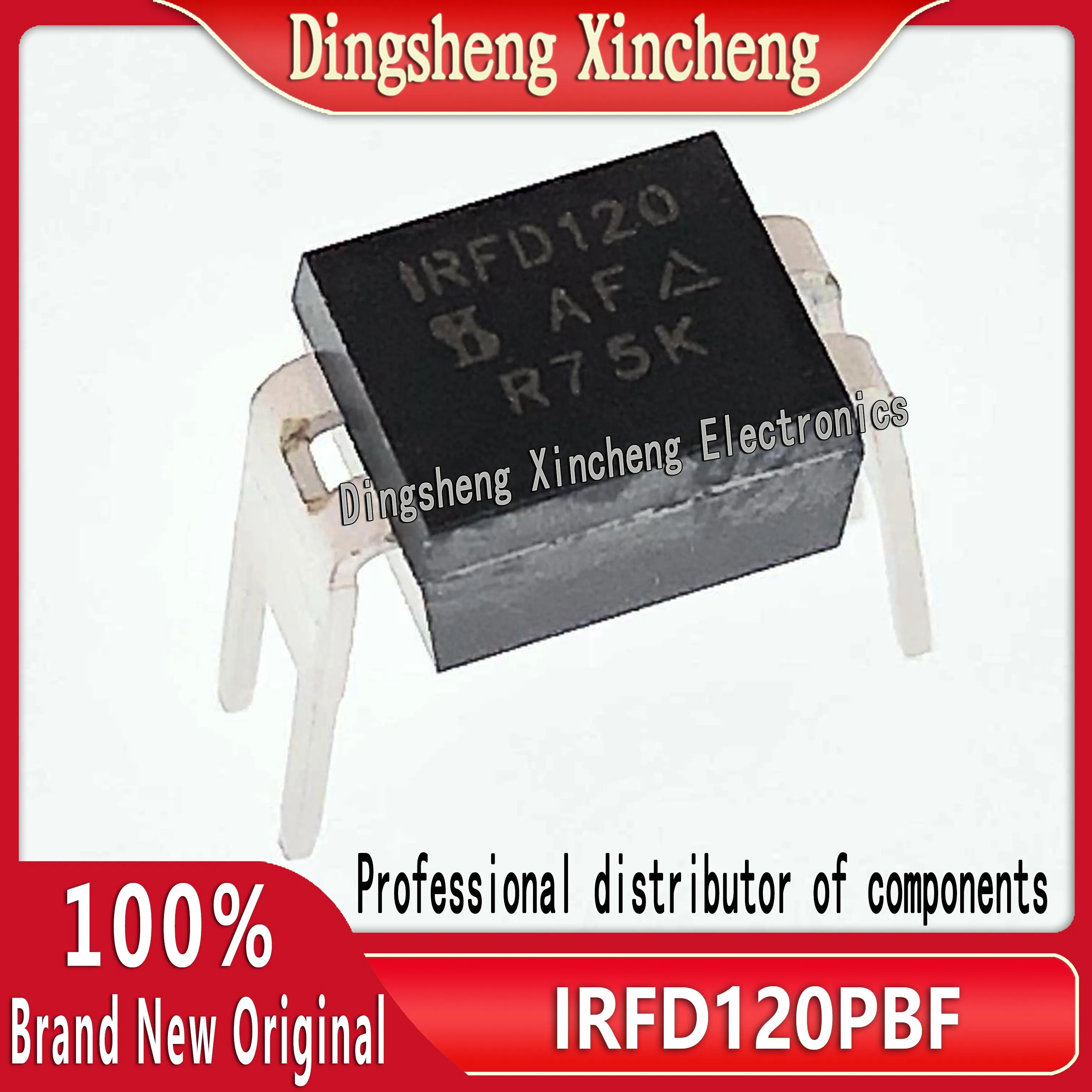 5pcs/lot Direct insertion new imported original IRFD120 IRFD120PBF DIP-4 1.3A 100V MOS tube