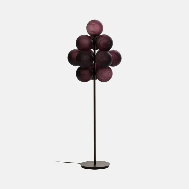 

Nordic table lamp, ripple ball, creative personality, designer, model room, table lamp, bedroom, living room, grape glass floor