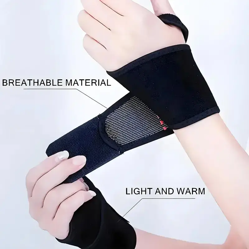 Self-Heating Magnetic Wrist Support Band Prevents Sprains Hot Compress Therapy Wrap Wrist Support 1PCS