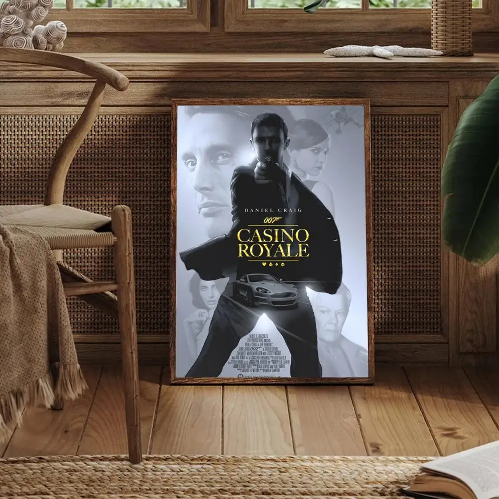 Casino Royale 2006 film schilderij kalligrafie canvas poster kunst aan de muur esthetische woondecoratie voor woonkamer