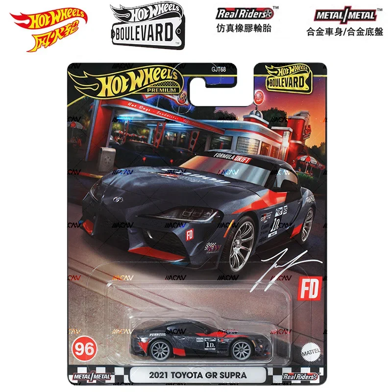 Hot Wheels Premium Boulevard Miniatures Cars Hoteelws Model Car Hotweheels 1/64 Hotwheels Vehicle Toys Model Scale Supra Case V