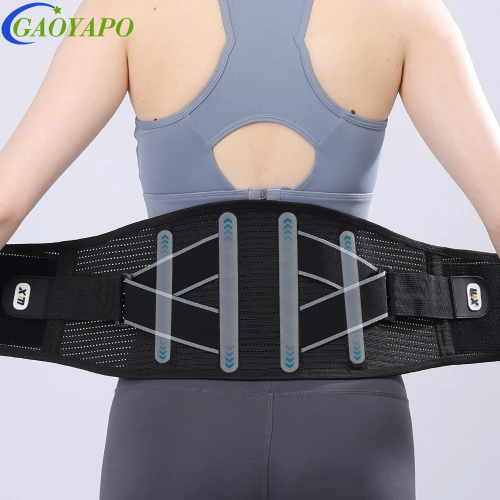 

1PC Professional 4-Stay Lower Back Brace - Advanced Lumbar Support Belt for Heavy Lifting,Sedentariness,Worker - for Men & Women