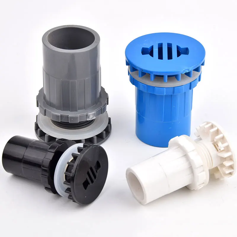 1Pc 20~50mm PVC Pipe Straight Aquarium Fish Tank Outlet Drainage Connector Home Garden Hydroponic DIY Water Supply Tube Fittings